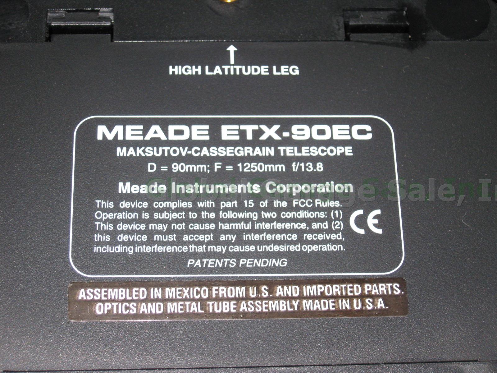 NEVER USED! Meade ETX 90EC Telescope Autostar Electronic Controller + Extras NR! 5