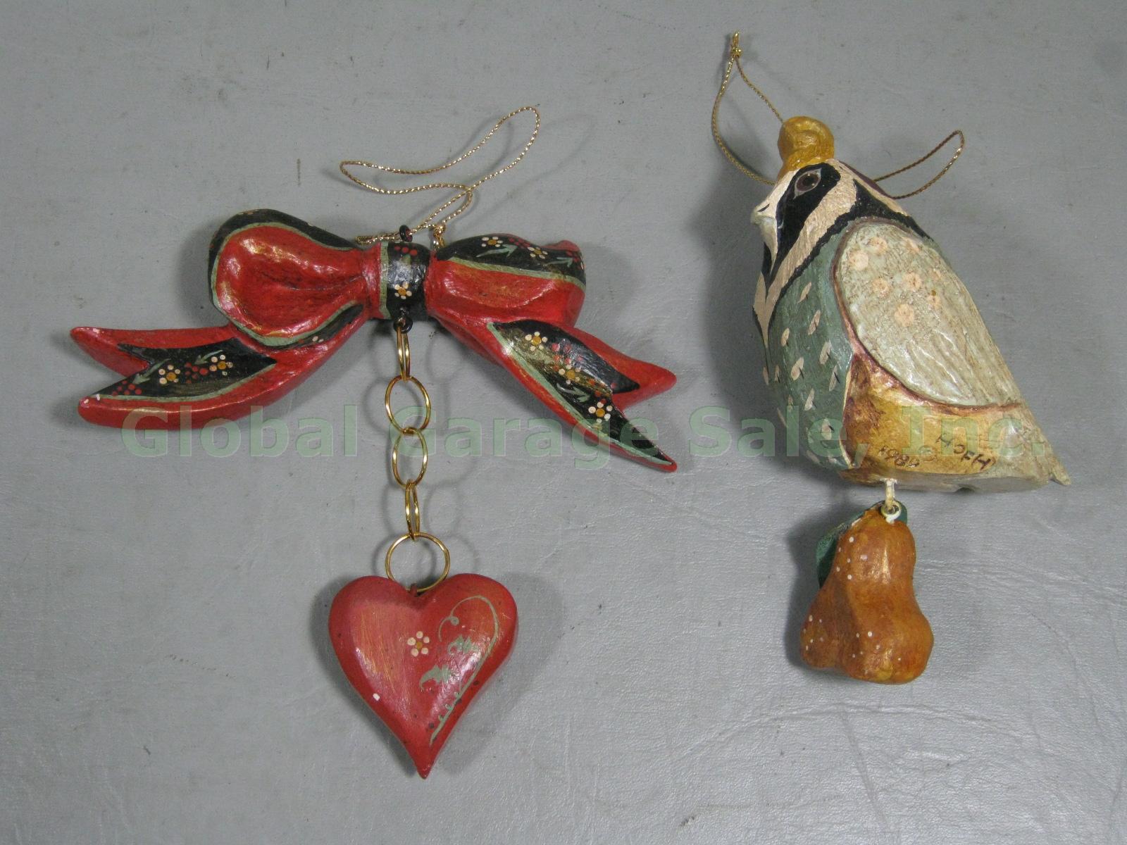 House of Hatten Complete Set 12 Days Of Christmas Ornaments Goose Turtle Hen +NR 6
