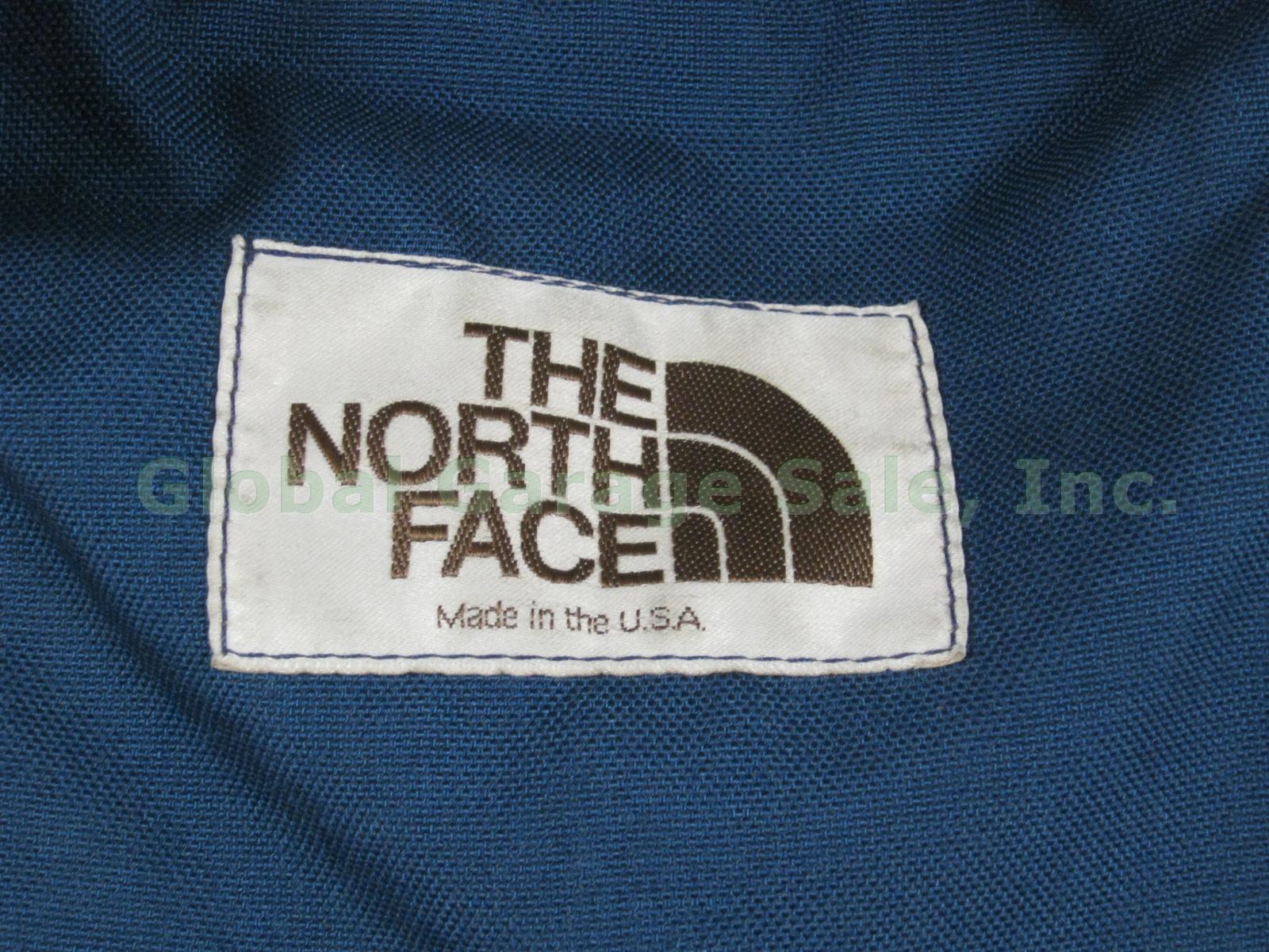 Vintage The North Face Duffel Bag Nylon Leather Excellent Condition! 32"x15" NR! 1