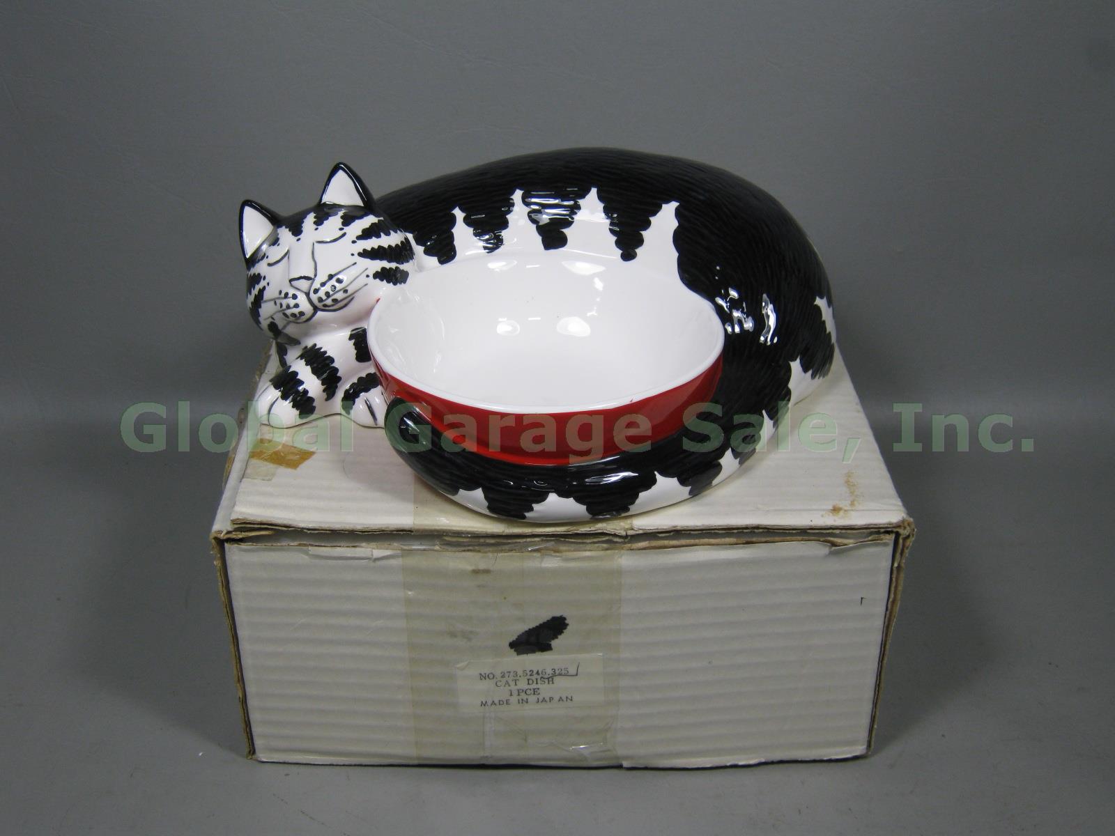 MIB Vtg Sigma The Tastesetter B Kliban Cat Water Food Dish Bowl 273.5246.325 NR!