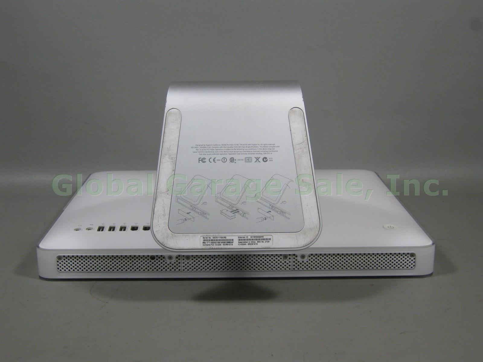 Apple 17" iMac A1195 Intel Core 2 Duo 1.83GHz 1GB 160GB Combo W/ Keyboard Mouse 7