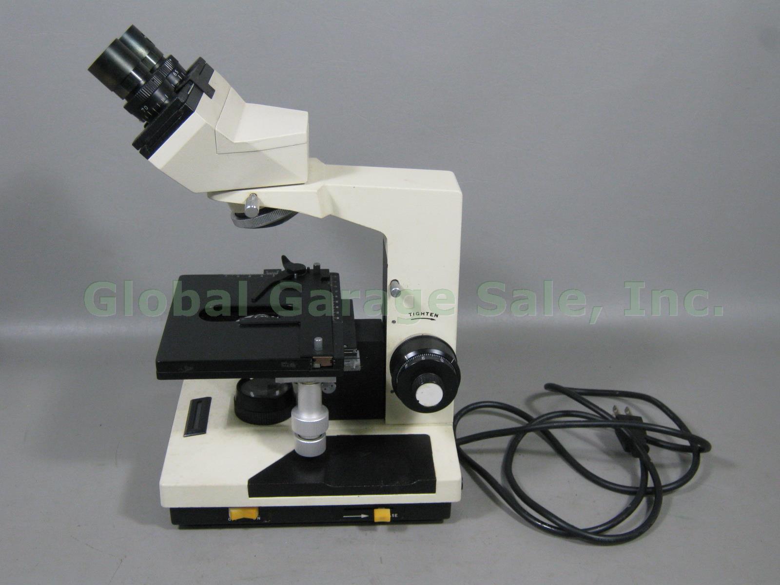 Westover Binocular Microscope 4/0.10 10/.25 40/0.65 100/1.25 Objectives WF10X/18 1