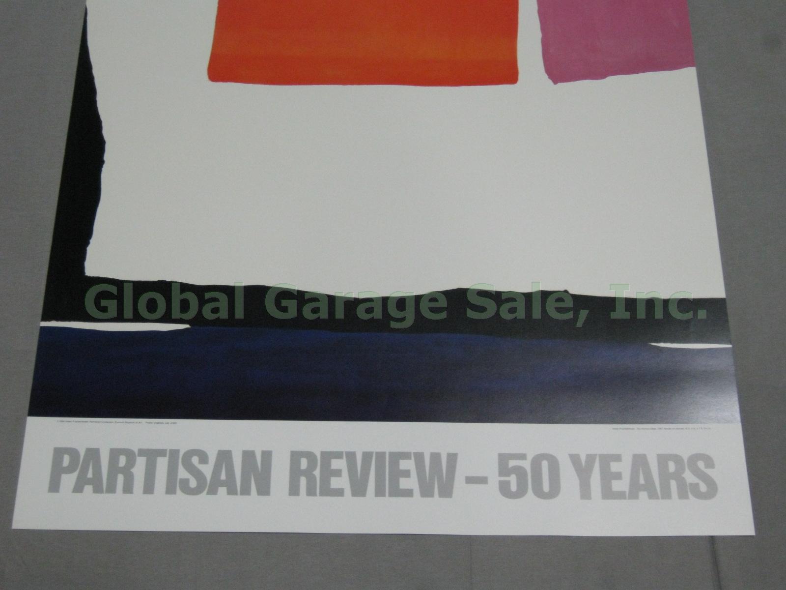 Vtg 1984 Helen Frankenthaler 50th Anniversary Partisan Review Art Print Poster 2