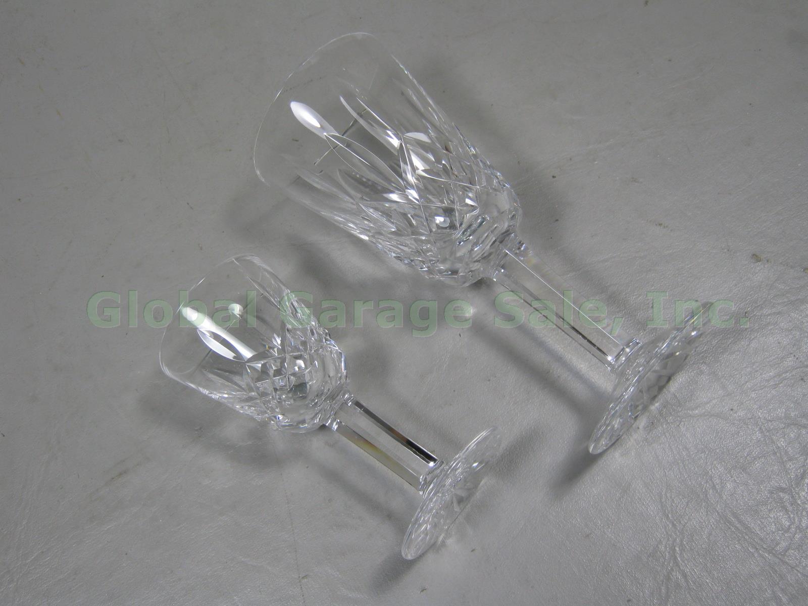 Waterford Crystal Lismore 2 Sherry + 8 Cordial Glasses Original Owner Bought New 1