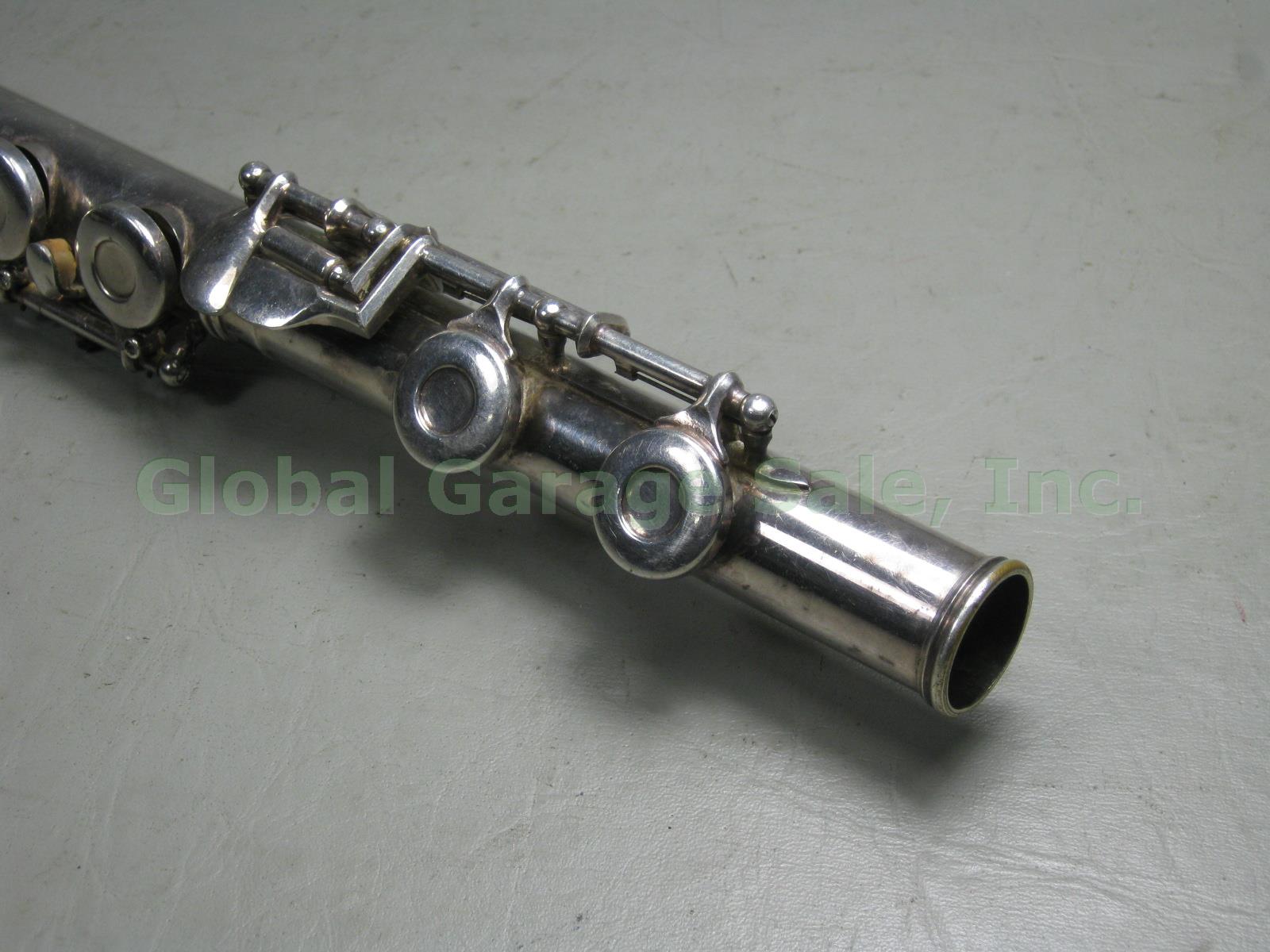 Vtg KG Gemeinhardt M1 Closed Hole Silver Flute Serial 13428 +Case Elkhart Ind NR 4