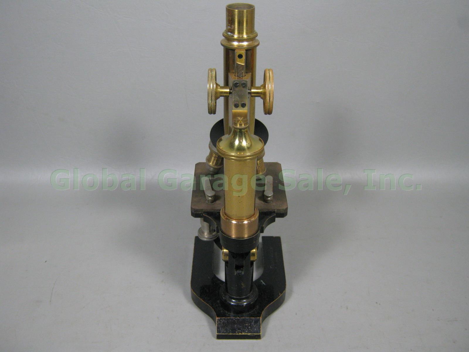 Vtg Antique E Leitz Wetzlar Brass Microscope 94062 Oil Immersion Objective +Case 4