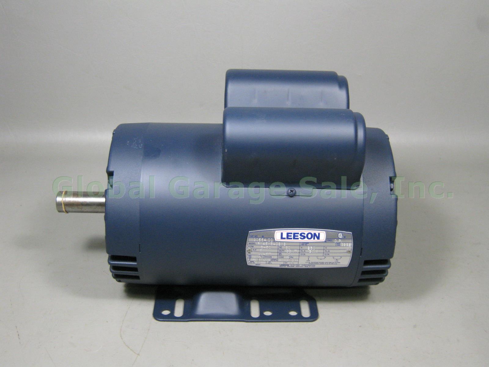 New Leeson P145K34DB1B 5HP 3450RPM 1 Phase 230V 60Hz 7/8" Shaft 20.8a Motor NR!!