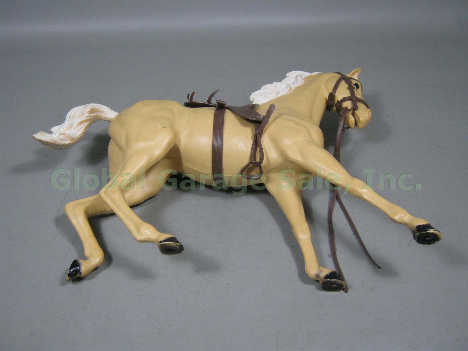 Vtg Marx Best Of The Jane West Movable Cowgirl Flame Western Horse W/ Box #2086 6