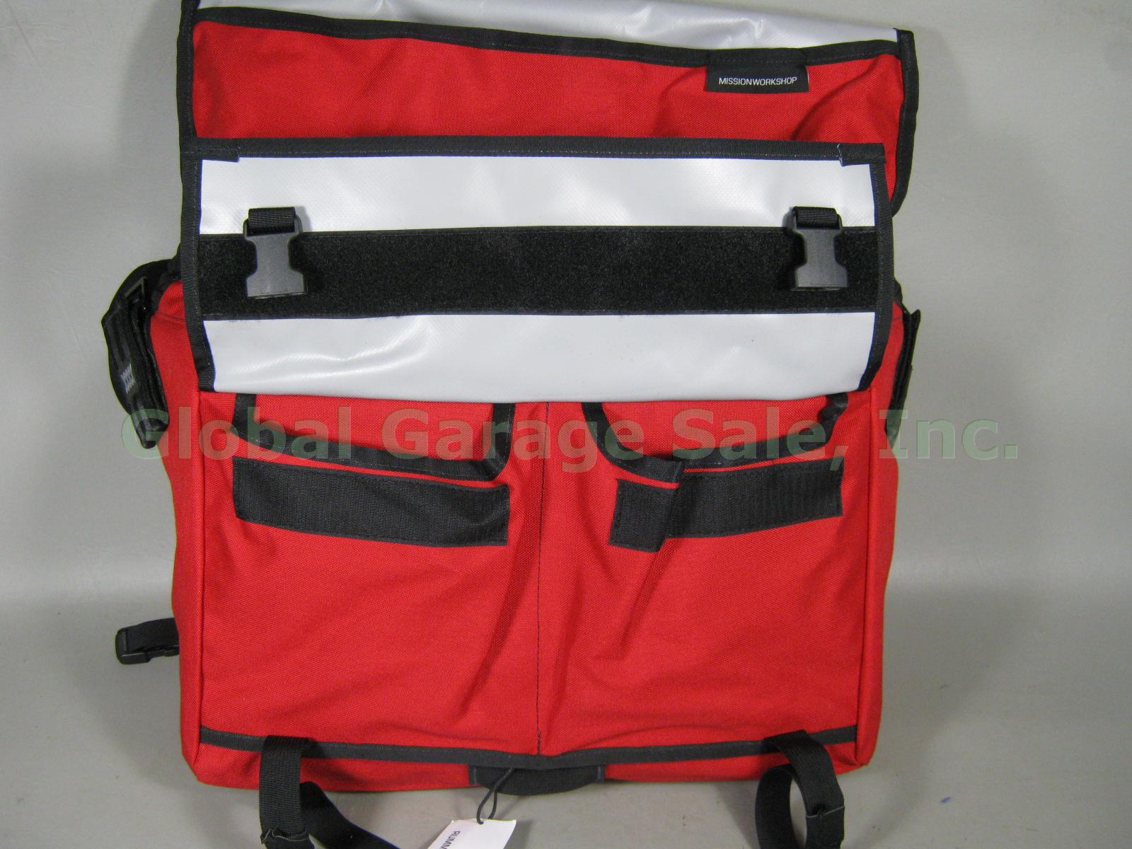 NWT Mission Workshop Red Rummy Messenger Laptop Shoulder Bag Weatherproof NR! 2