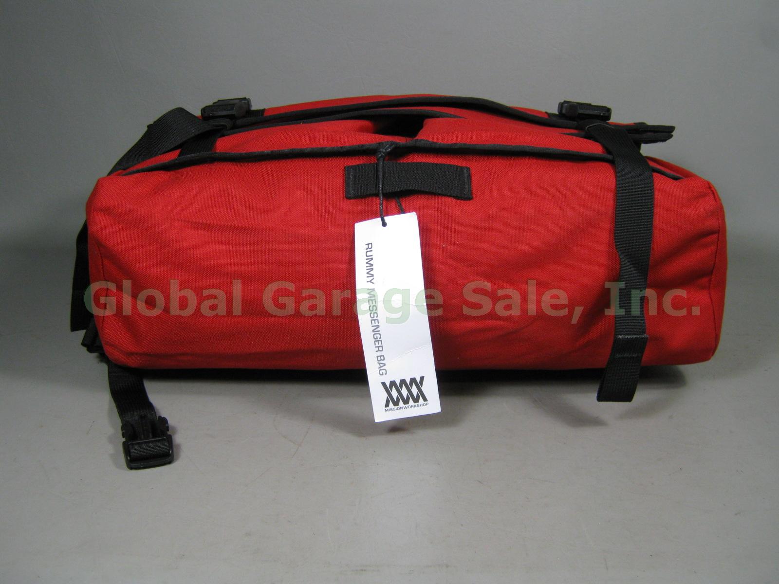 NWT Mission Workshop Red Rummy Messenger Laptop Shoulder Bag Weatherproof NR! 6