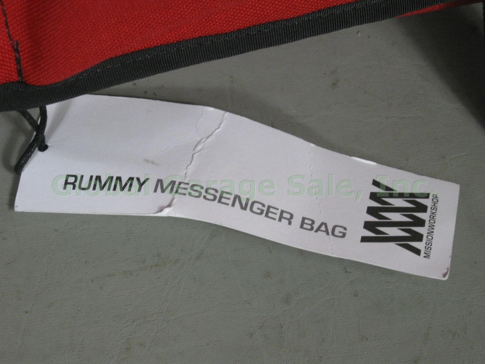 NWT Mission Workshop Red Rummy Messenger Laptop Shoulder Bag Weatherproof NR! 9