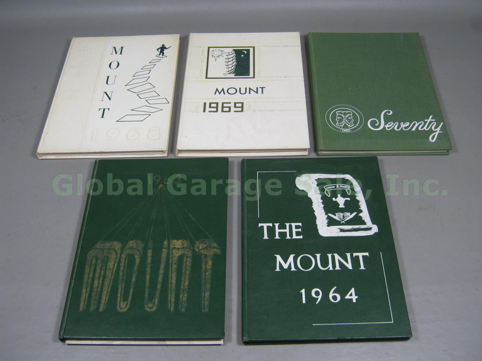 Vtg Mount St Joseph Academy Rutland Vermont Yearbooks 1963 1964 1968 1969 + 1970