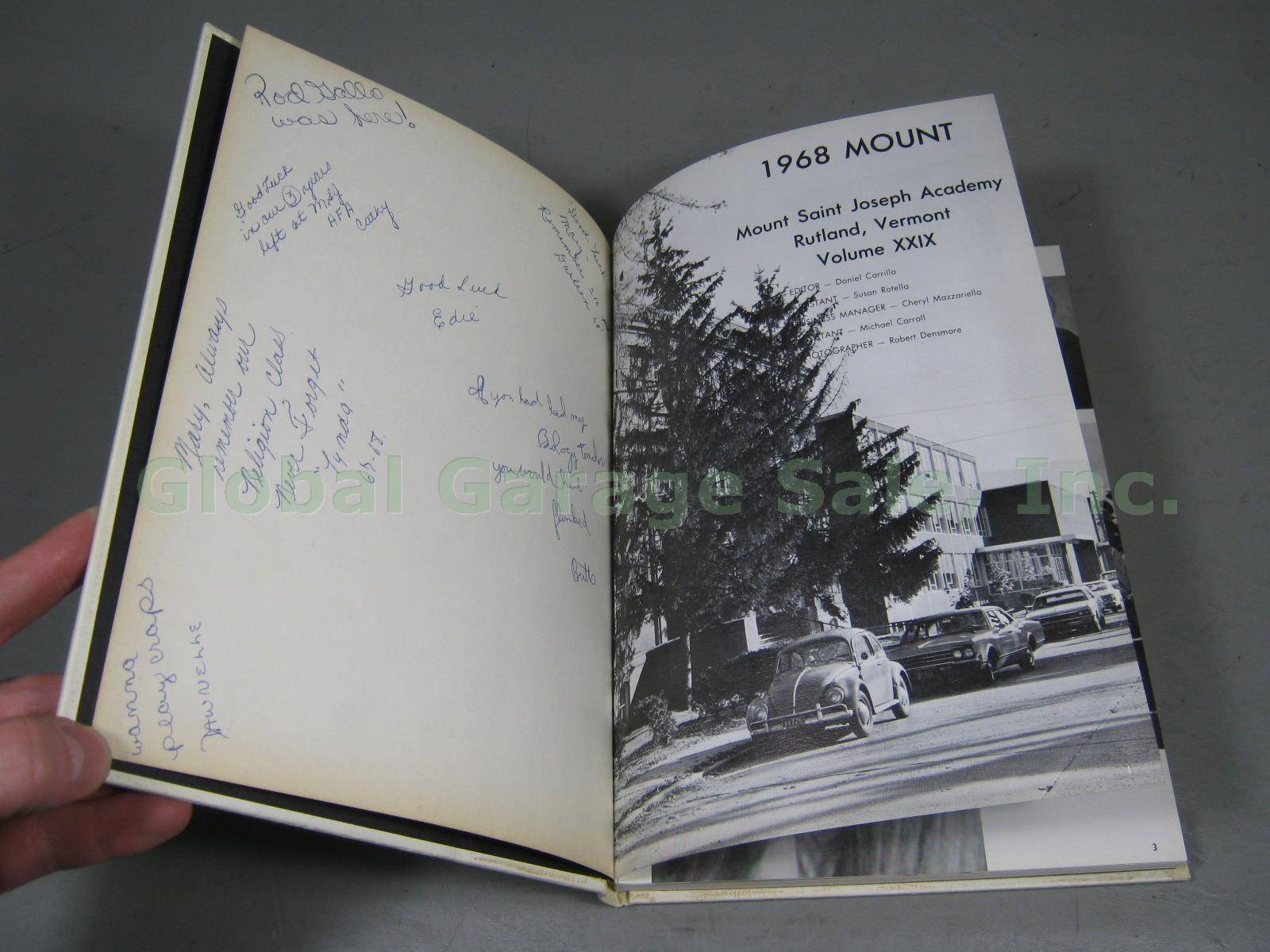 Vtg Mount St Joseph Academy Rutland Vermont Yearbooks 1963 1964 1968 1969 + 1970 4