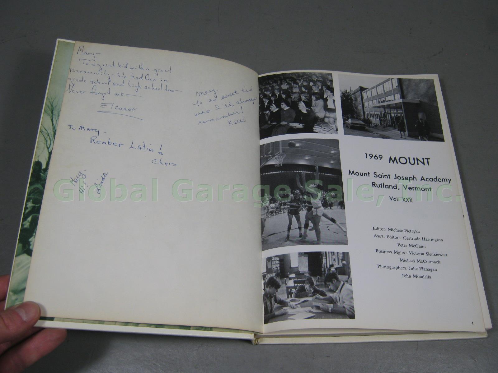 Vtg Mount St Joseph Academy Rutland Vermont Yearbooks 1963 1964 1968 1969 + 1970 5