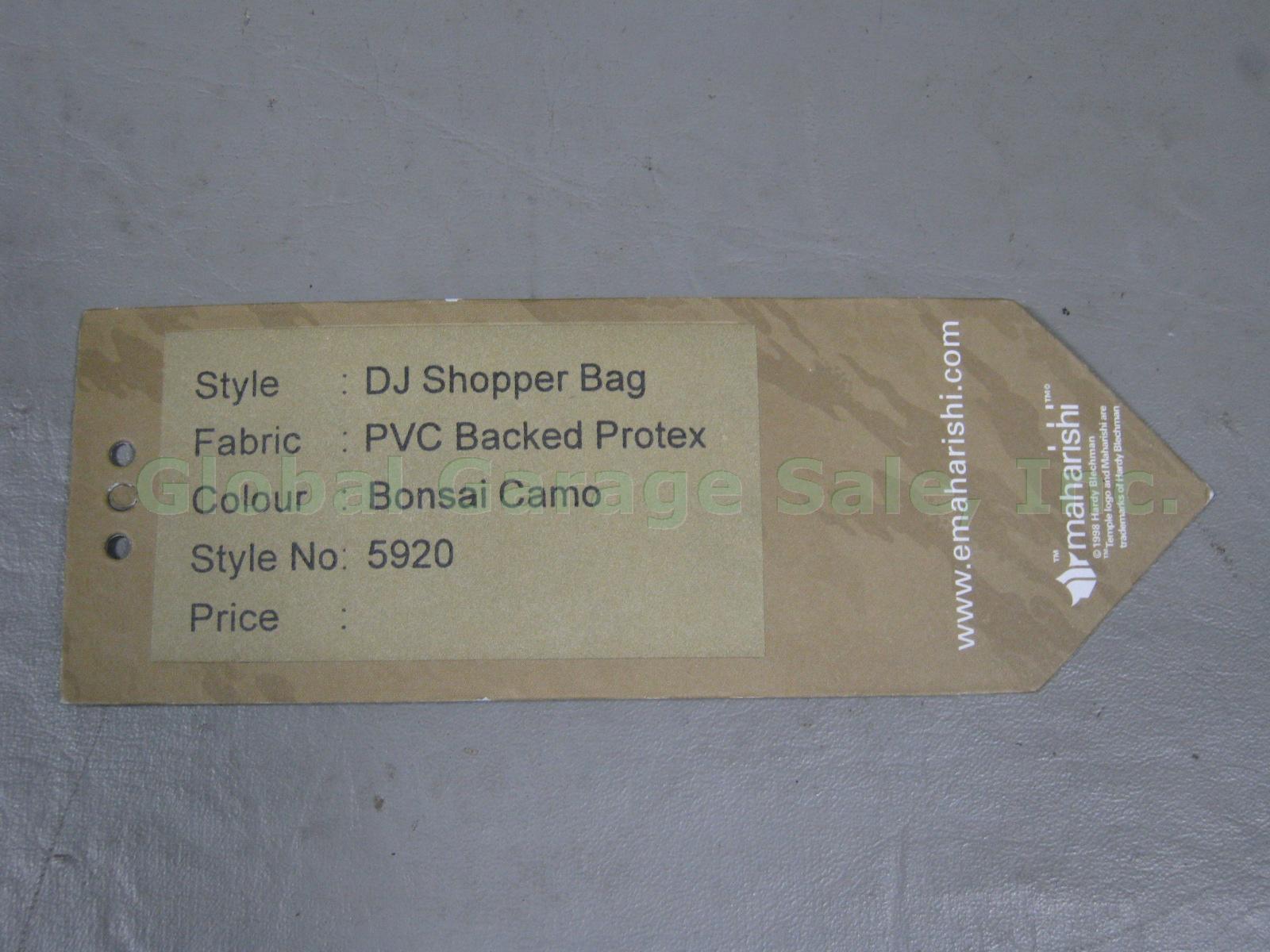 NWT Maharishi DJ Shopper Padded Record Lp Bag Bonsai Camo Laptop Luggage No Res 13