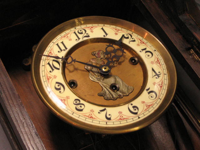 Antique Gustav Becker German Split Spindle Wall Clock 6