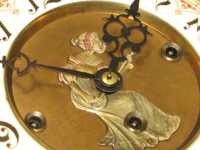 Antique Gustav Becker German Split Spindle Wall Clock 8