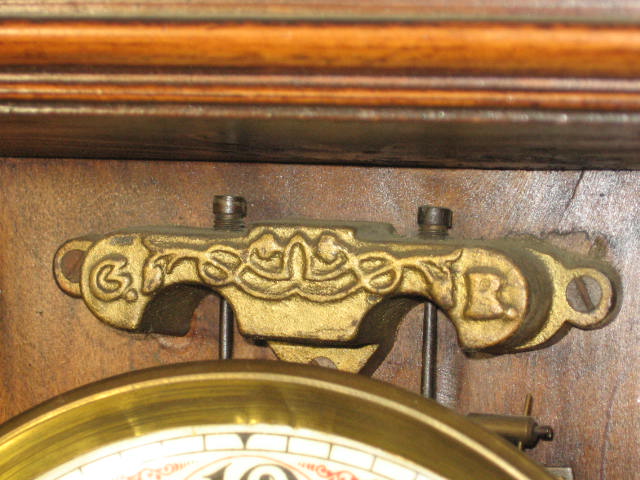 Antique Gustav Becker German Split Spindle Wall Clock 20