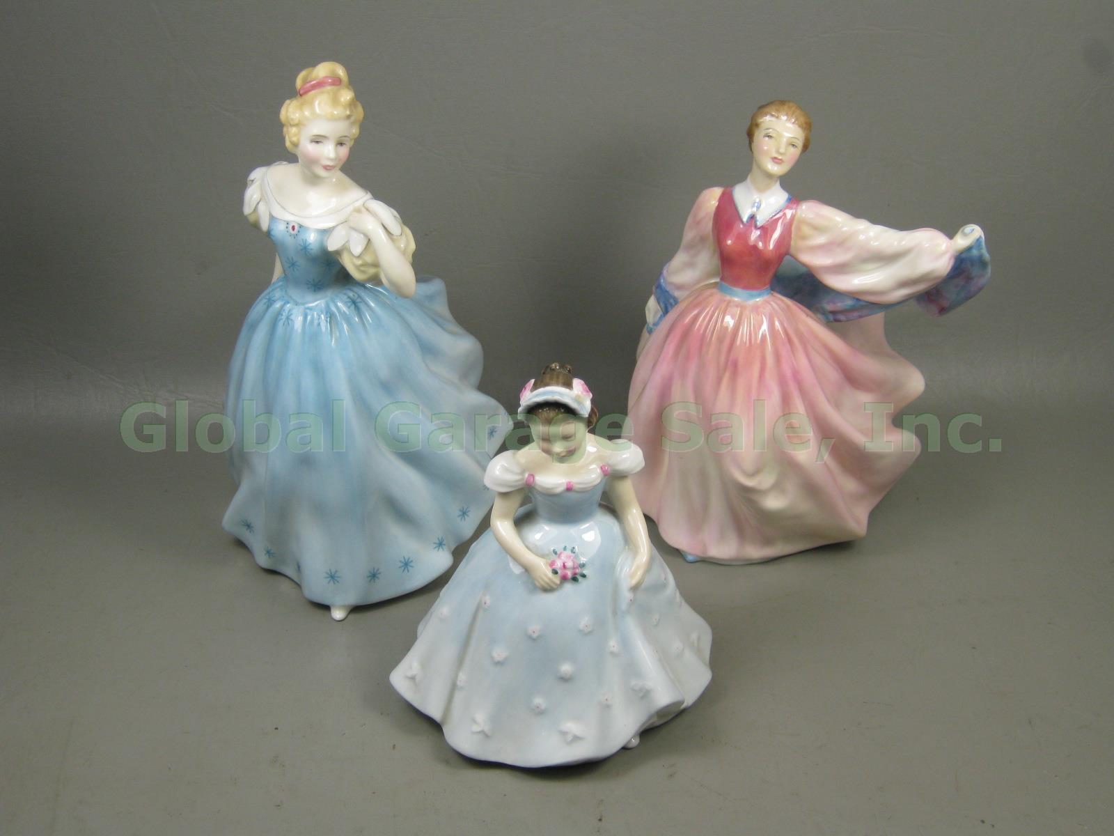 Royal Doulton Figurines Gay Morning HN 2135 Enchantment 2178 The Bridesmaid 2196