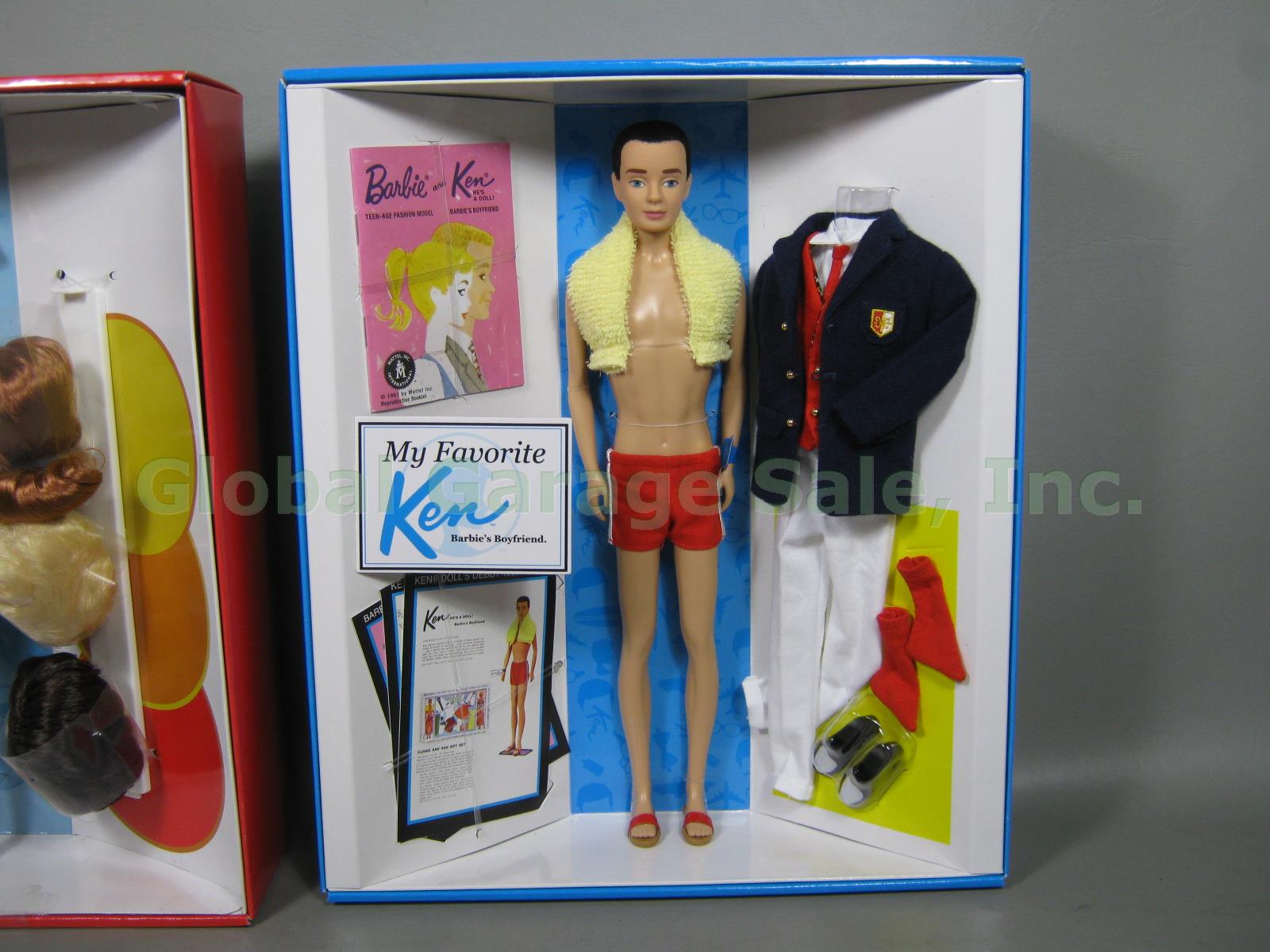 New 2009 My Favorite Barbie 1963 Reproduction Collector Doll + 2010 Ken 1961 NR! 5