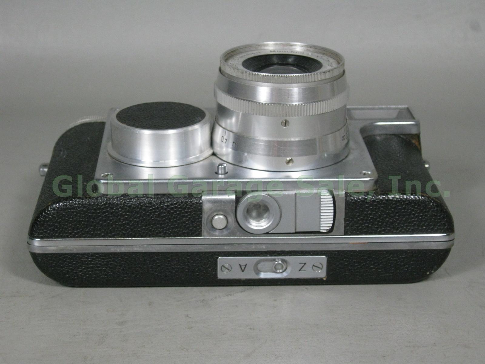 RARE Vtg 1940s Steinheil Munchen Casca I Camera Culminar 2.8 1:2.8 5cm Lens NR! 7
