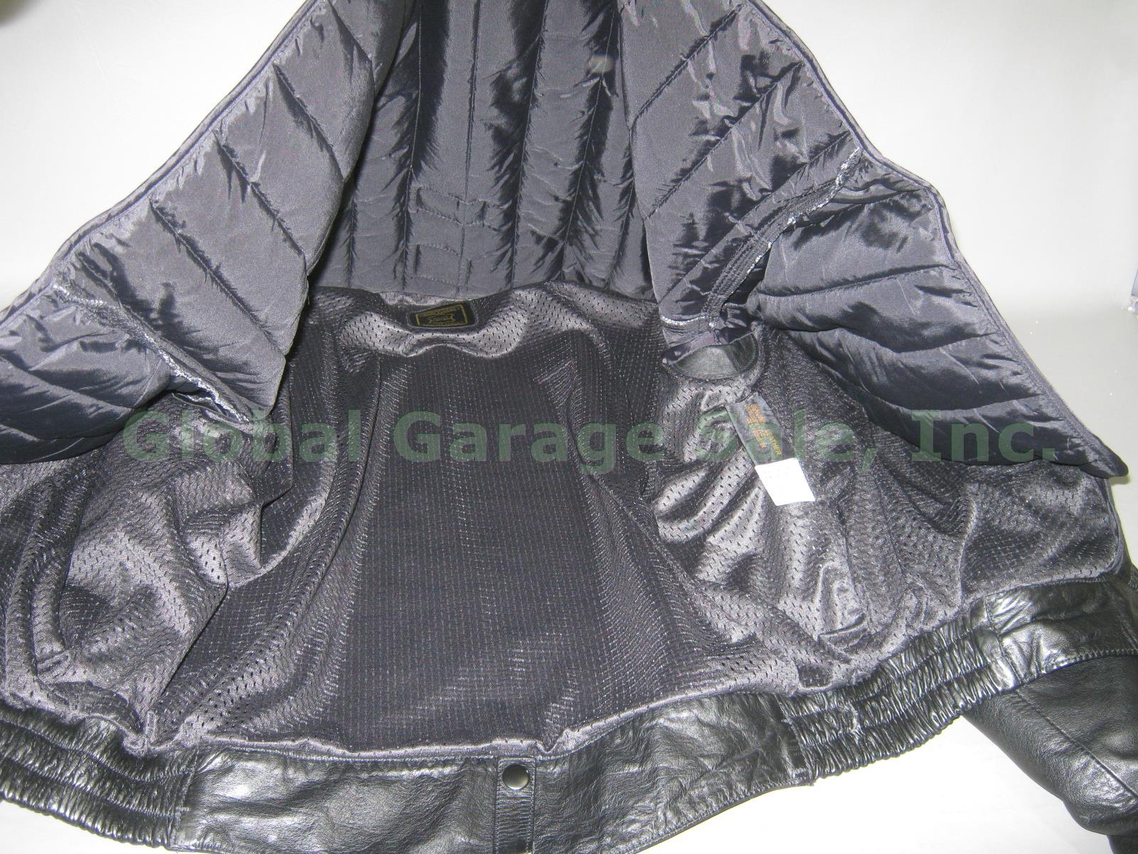 Hein Gericke Black Leather Motorcycle Suit Jacket W/ Liner 44 Boot Cut Pants 36 6