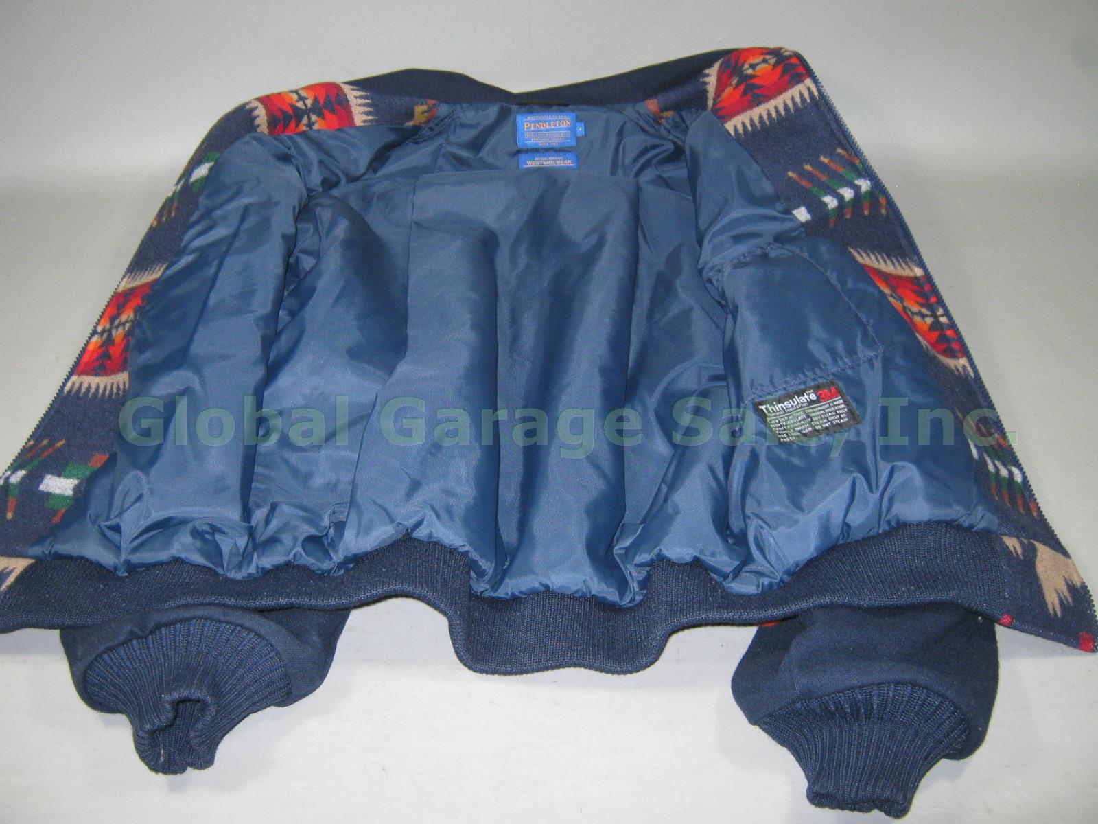 Mens Pendleton High Grade Western Wear Southwest Indian Blanket Coat Jacket L NR 2