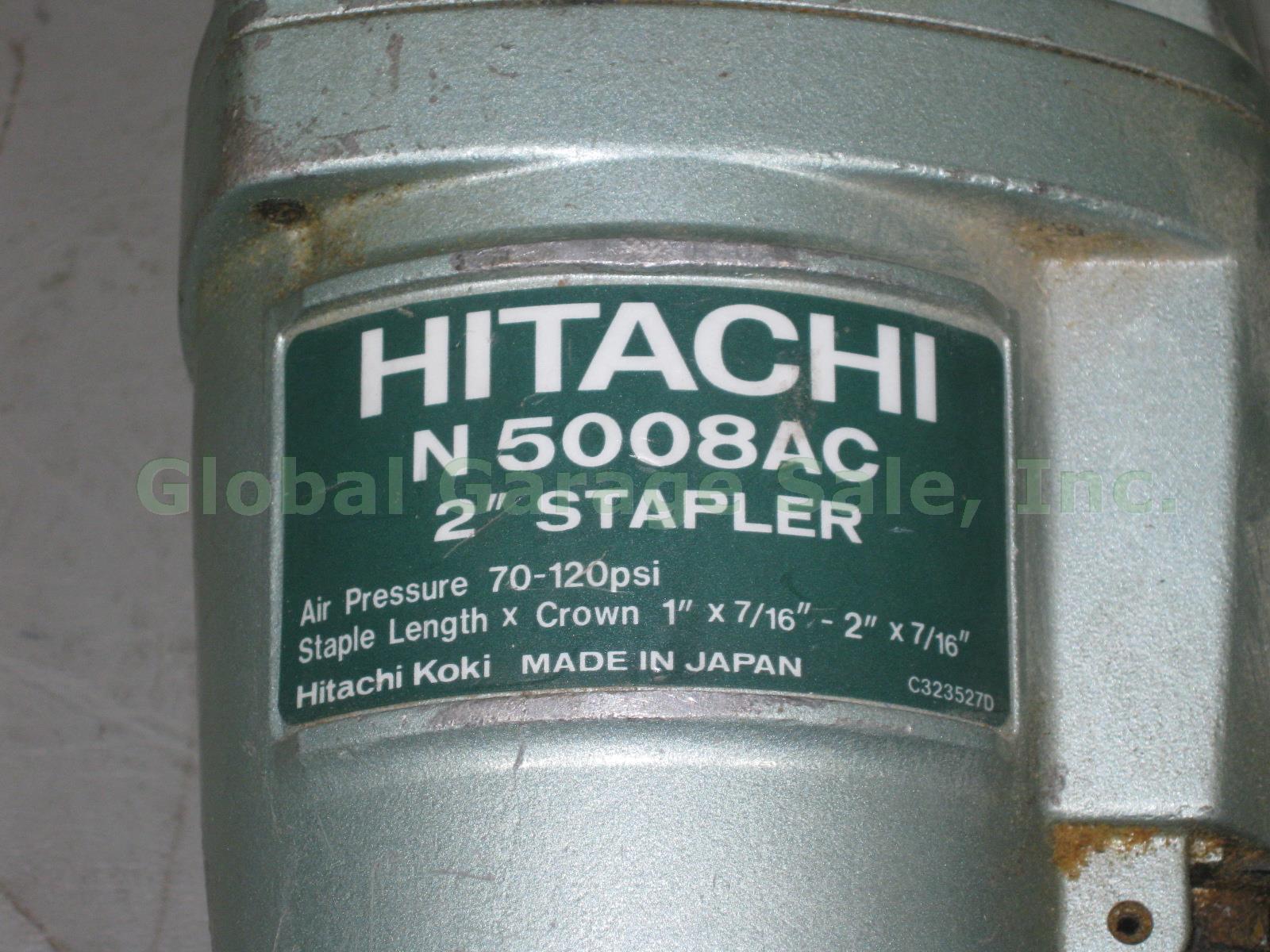 Hitachi N5008AC Construction Stapler Standard 16 Gauge Crown 1" x 7/16" - 2" NR! 2