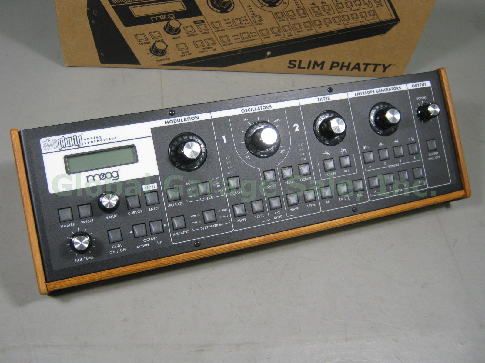 MIB Moog Slim Phatty Analog Synthesizer Wood Sides Original Box Barely Used NR! 1