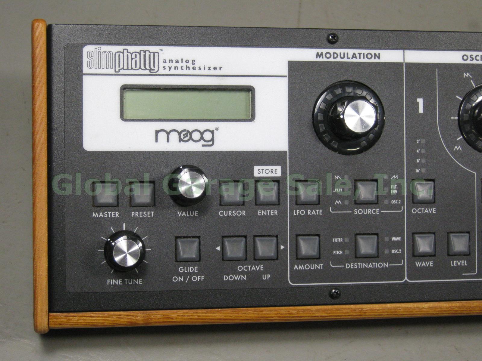 MIB Moog Slim Phatty Analog Synthesizer Wood Sides Original Box Barely Used NR! 2