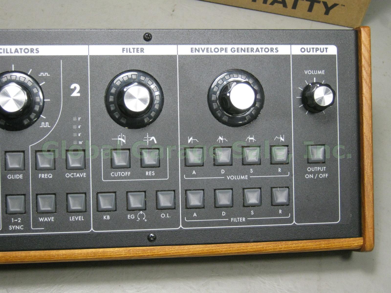 MIB Moog Slim Phatty Analog Synthesizer Wood Sides Original Box Barely Used NR! 3