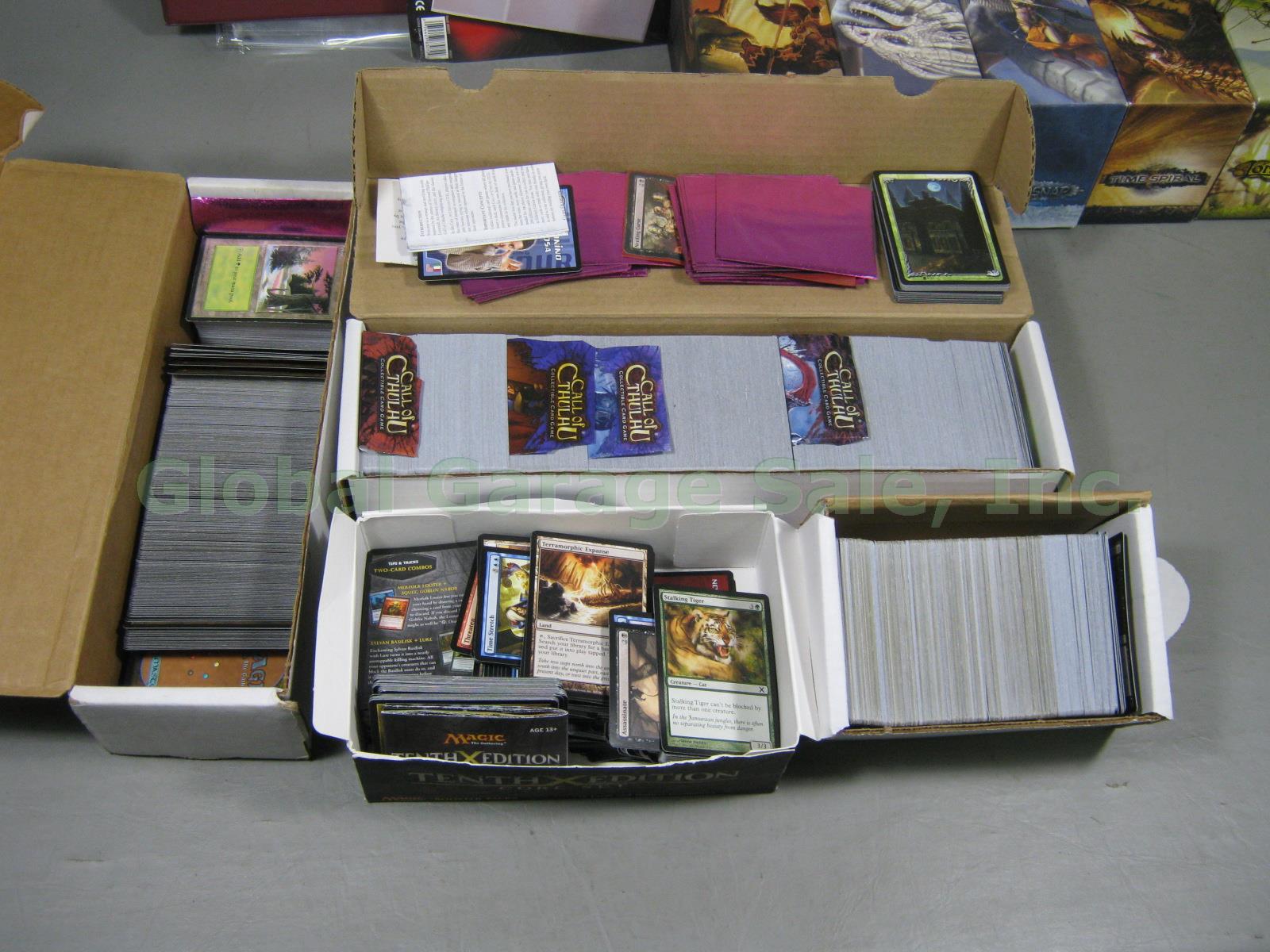 HUGE LOT Magic The Gathering MTG CCG Game Trading Cards Books + Call Of Cthulhu 5