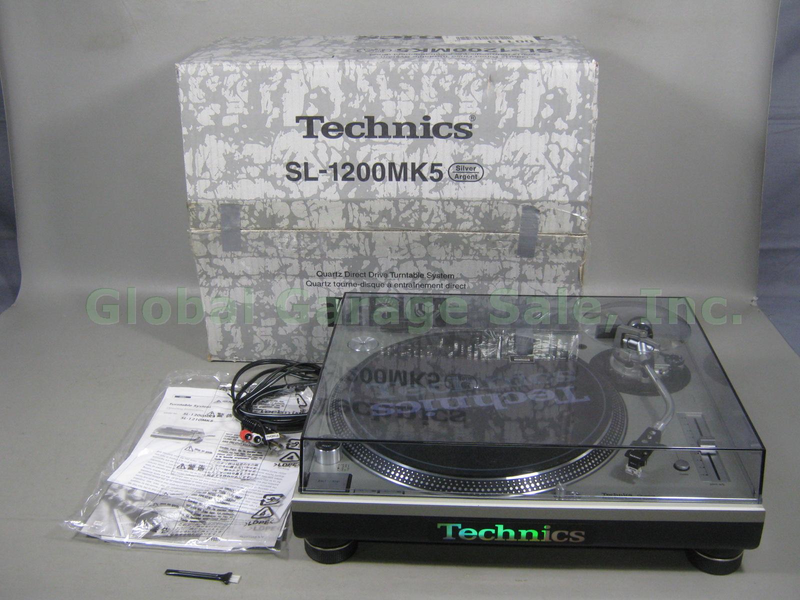 Technics SL-1200MK5 Quartz Direct Drive Pro DJ Turntable 1 Owner Original Box NR