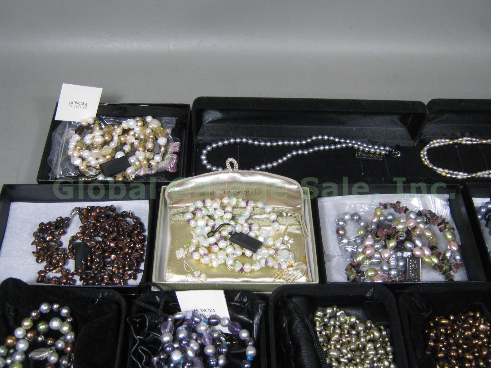 23-Pc Honora Collection Lot Cultured Freshwater Pearl Necklaces Bracelet + Boxes 3