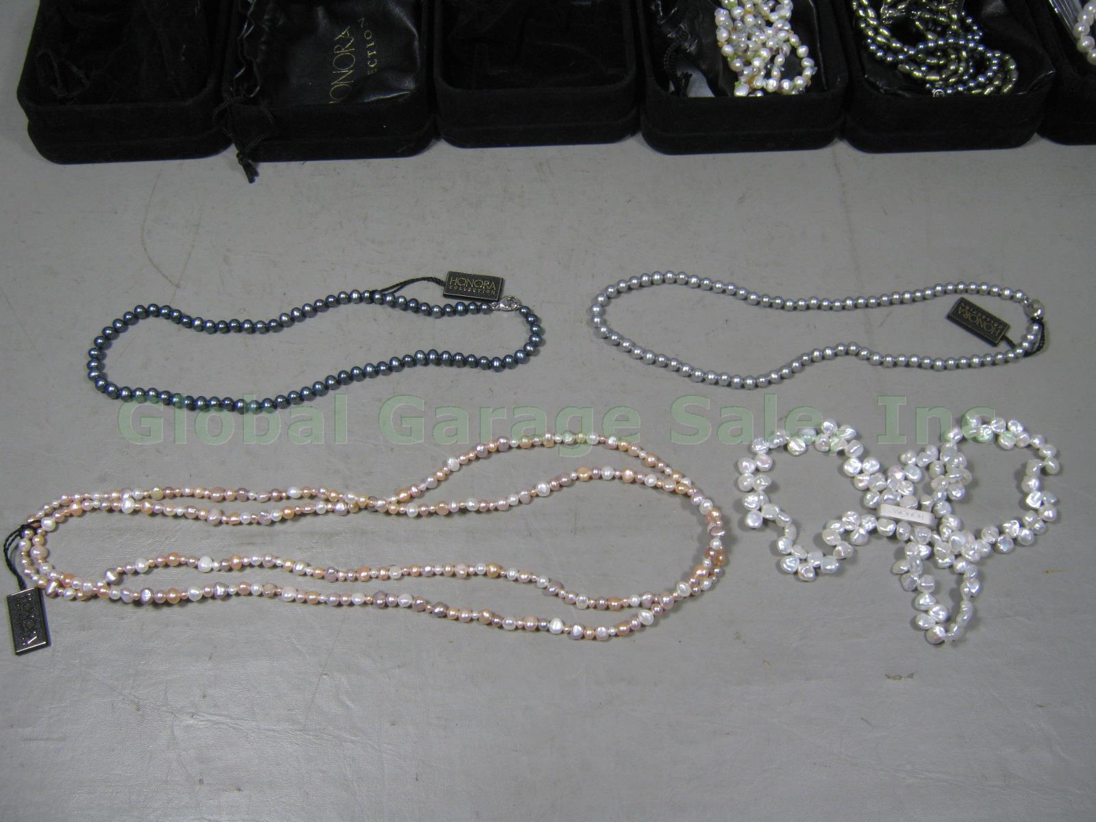 23-Pc Honora Collection Lot Cultured Freshwater Pearl Necklaces Bracelet + Boxes 5