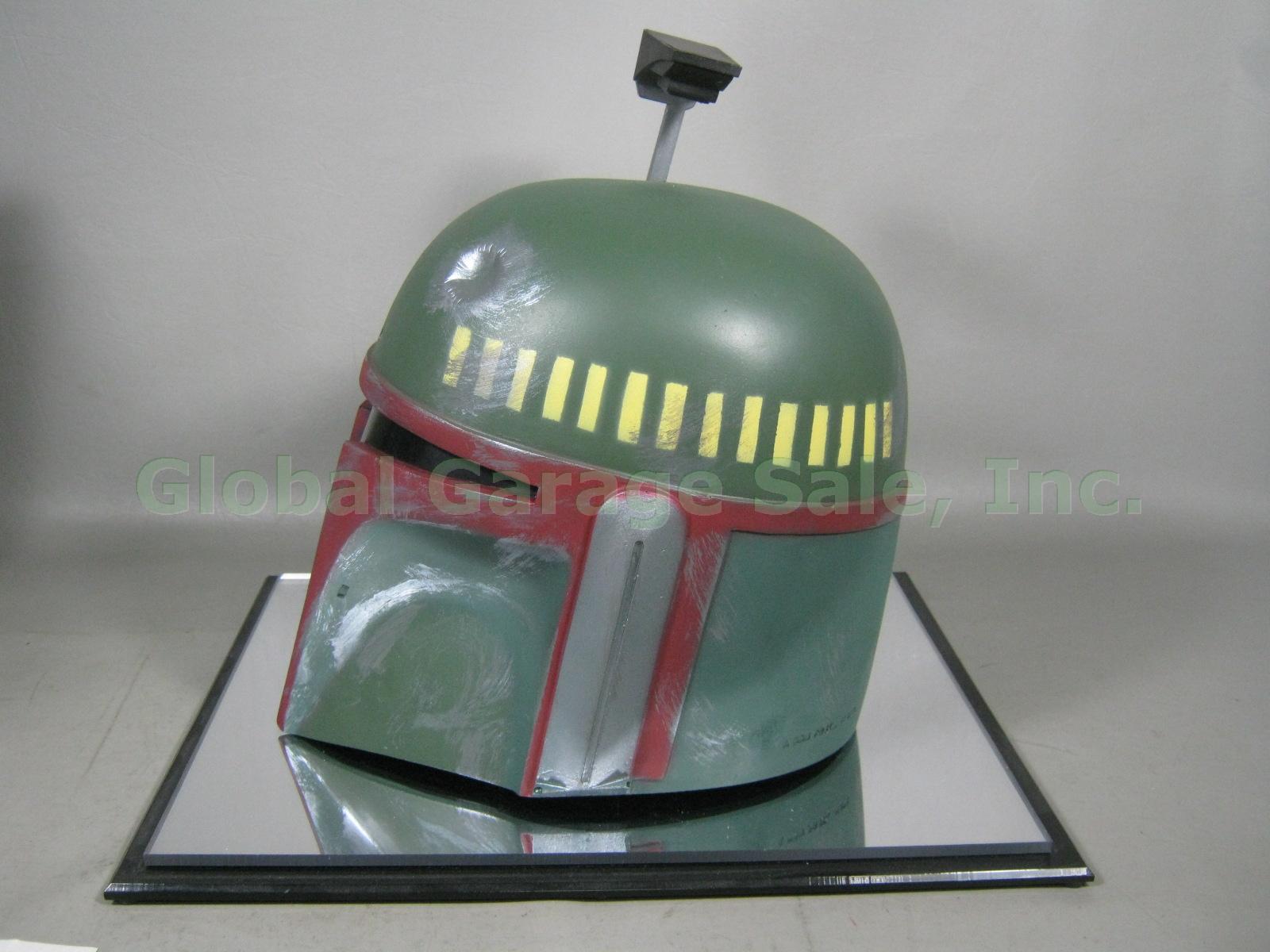RARE! Star Wars Boba Fett Jeremy Bulloch Signed Don Post Helmet Mask 291/500 COA 3