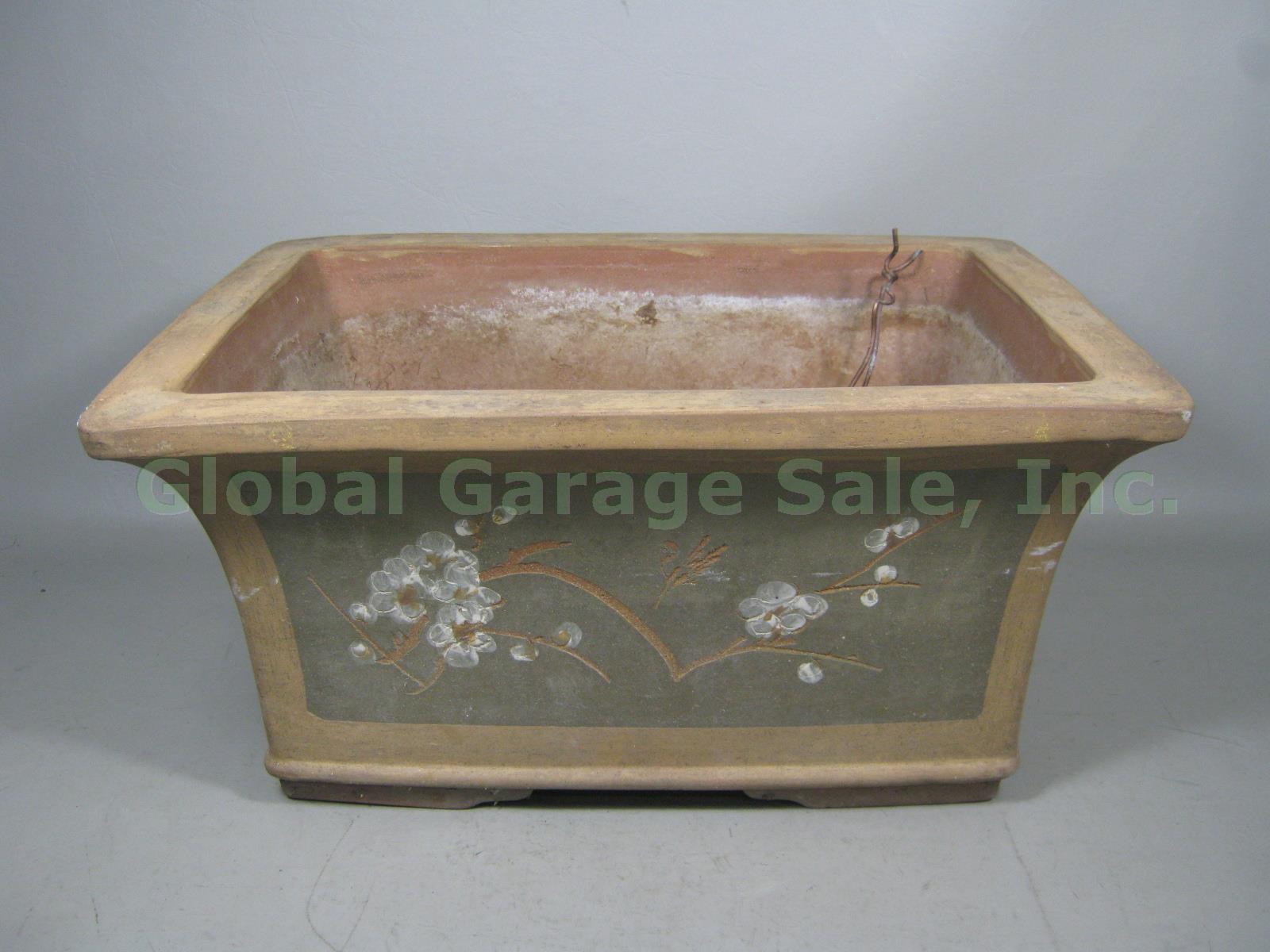 Large Rectangular Rectangle Ceramic Bonsai Pot Chinese? 19.25" x 14.25" x 9.25"