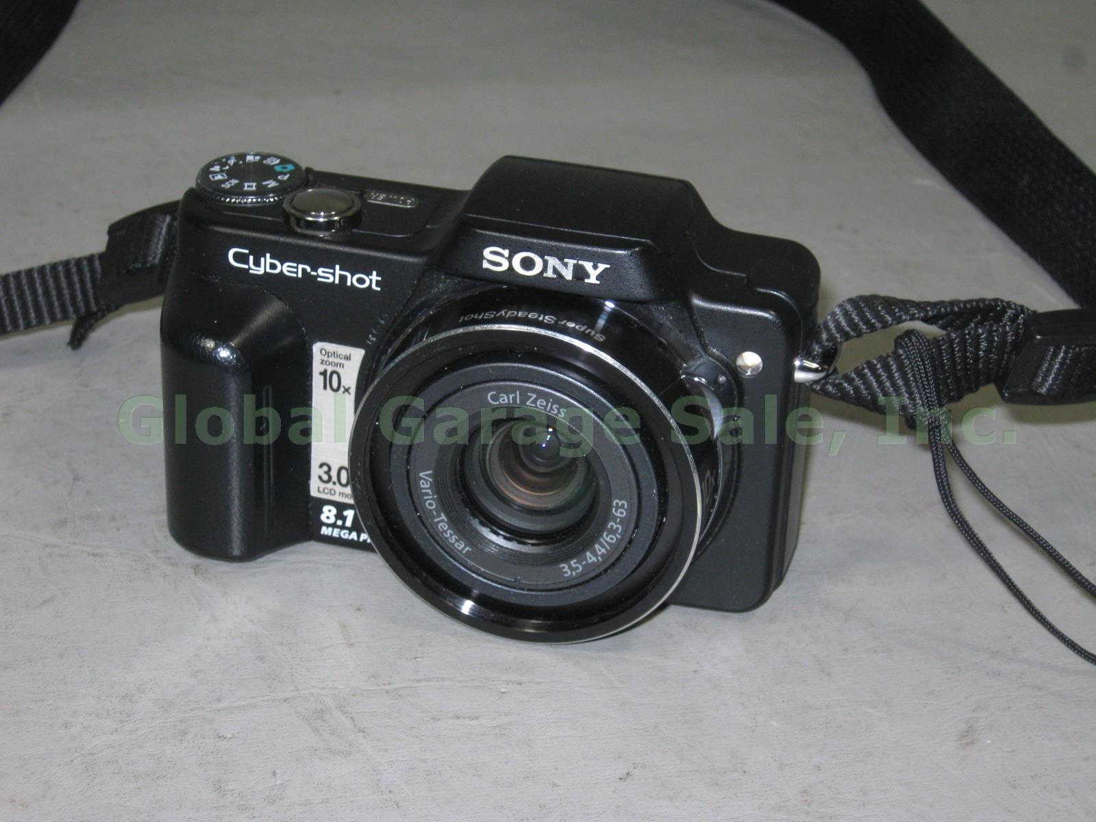 Sony Cyber-shot DSC-H10 8.1MP 10x Optical Zoom 3" LCD Digital Camera Bundle Lot 2