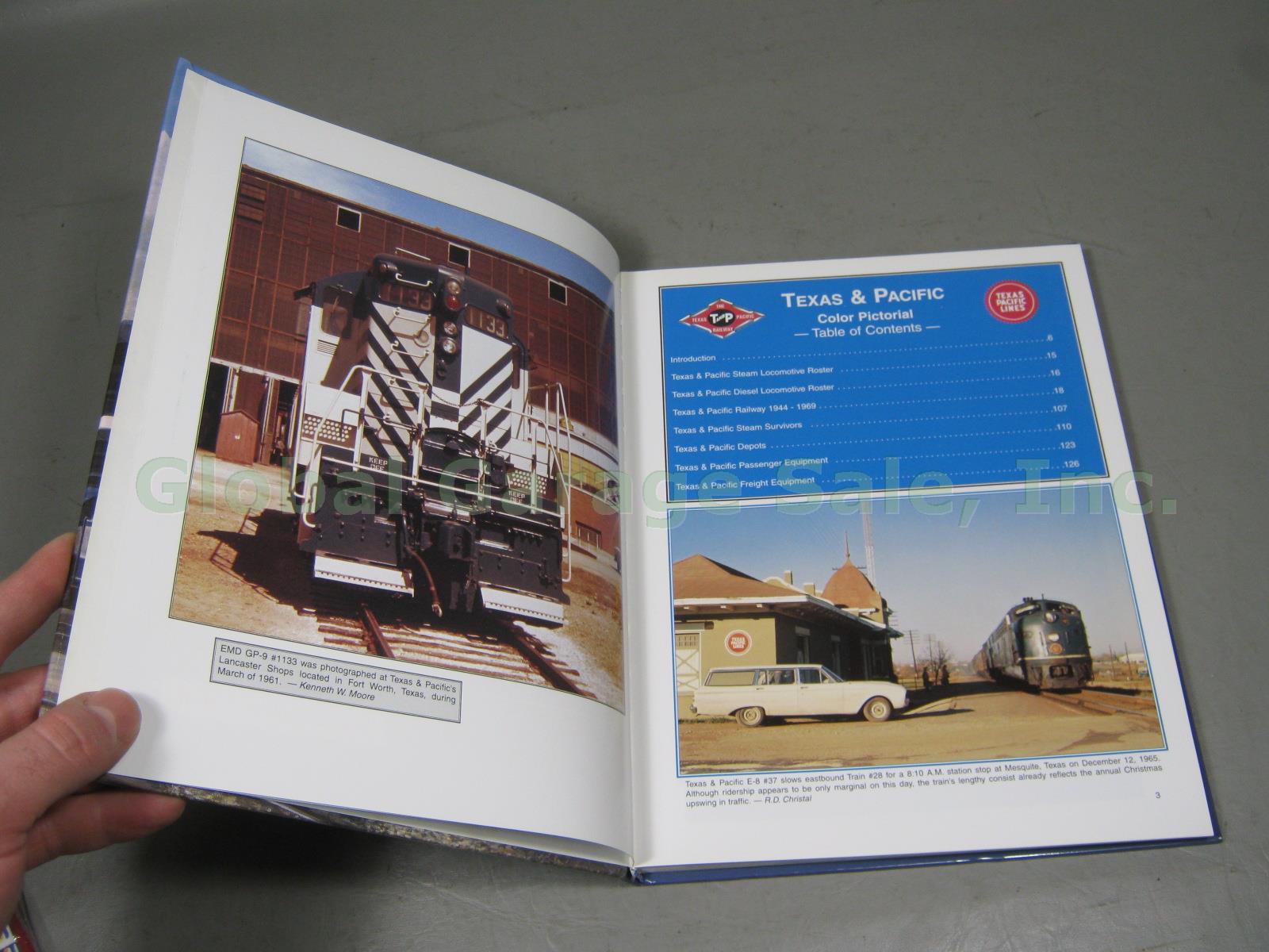 SIGNED Texas & Pacific Color Pictorial Railroad Train Book Steve Allen Goen 1997 3