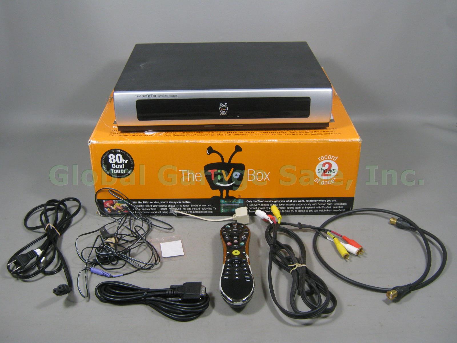 Tivo Series 2 DT DVR Digital Video Recorder TCD649080 W/ Lifetime Service Bundle