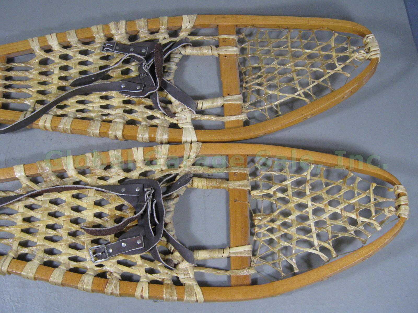 Barely Used 10" x 46" 10x46 Wood Wooden Alaska Snowshoes Made In Canada NO RES! 1