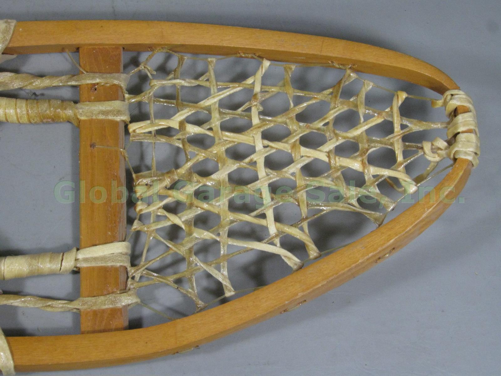 Barely Used 10" x 46" 10x46 Wood Wooden Alaska Snowshoes Made In Canada NO RES! 2