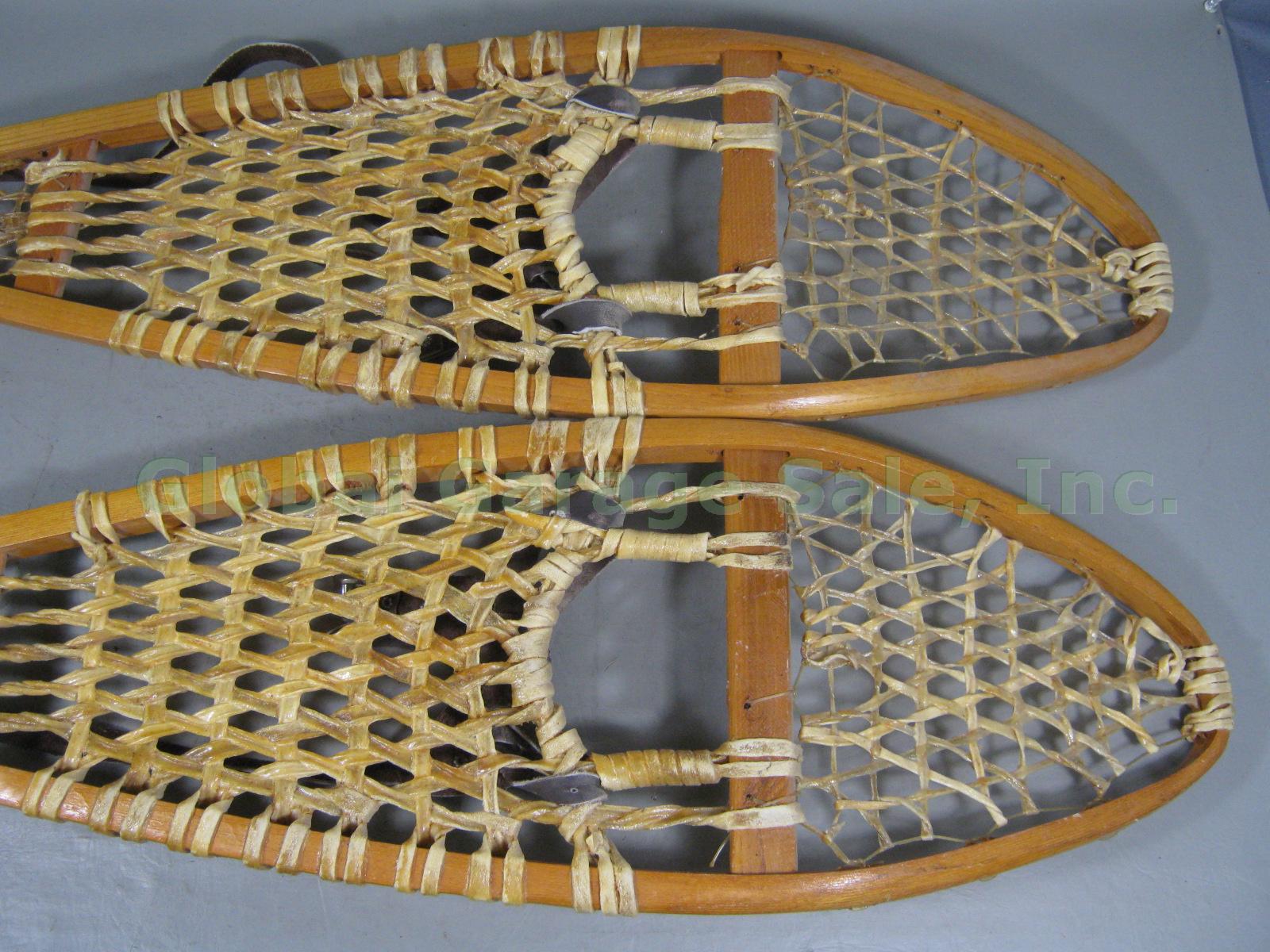 Barely Used 10" x 46" 10x46 Wood Wooden Alaska Snowshoes Made In Canada NO RES! 7