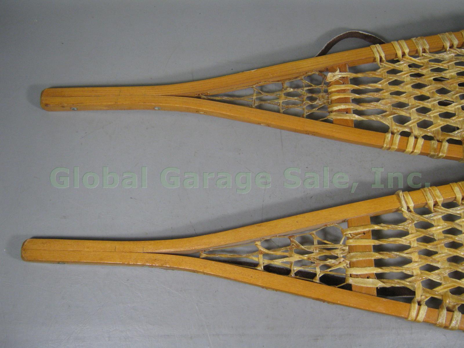 Barely Used 10" x 46" 10x46 Wood Wooden Alaska Snowshoes Made In Canada NO RES! 8