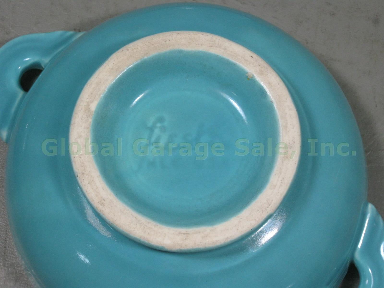 Vtg Turquoise Fiestaware Lot Cream Soup Bowls Dinner Bread Butter Plates Saucers 2