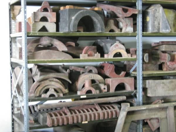 9 Antique Wooden Foundry Mold Patterns