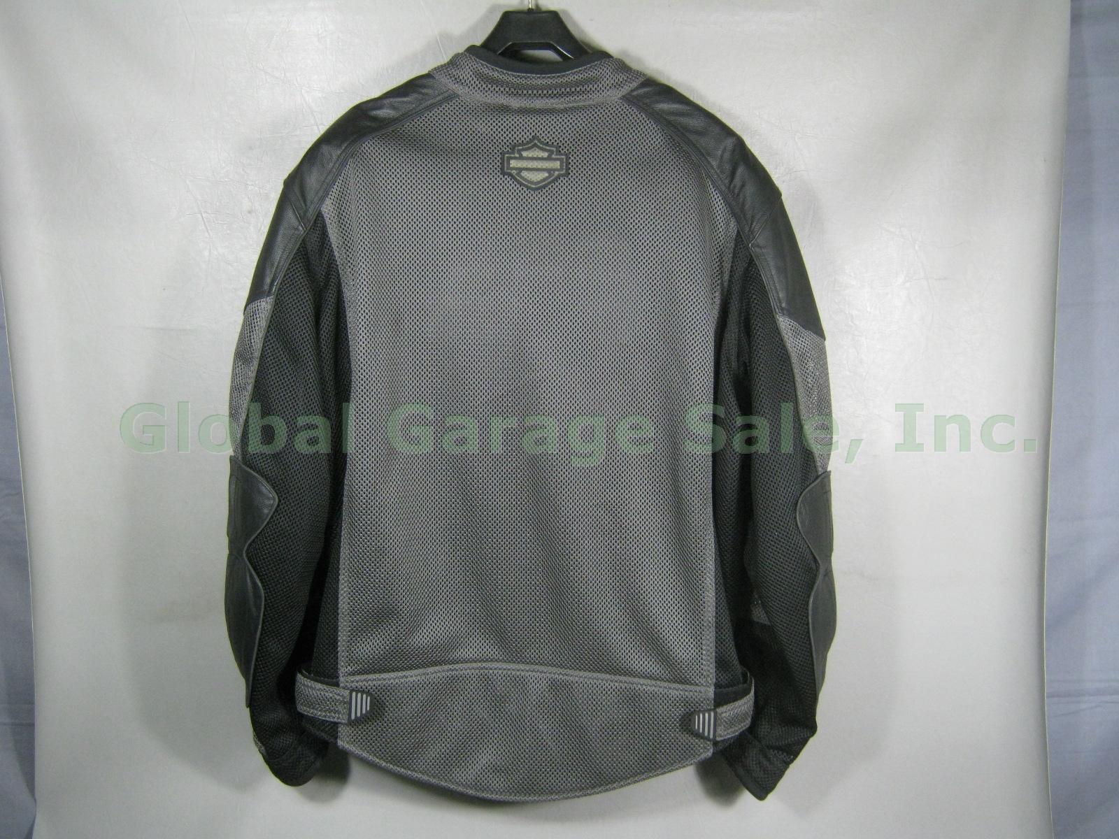 MINT! Harley Davidson Leather + Mesh Touring Jacket XXL w/Armor 97505-05VM NR! 5
