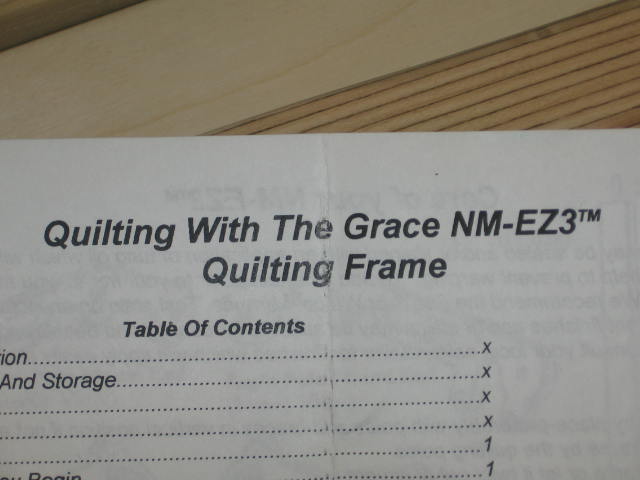 New Grace EZ3 Wooden Wood Quilting Quilt Quilter Frame 2