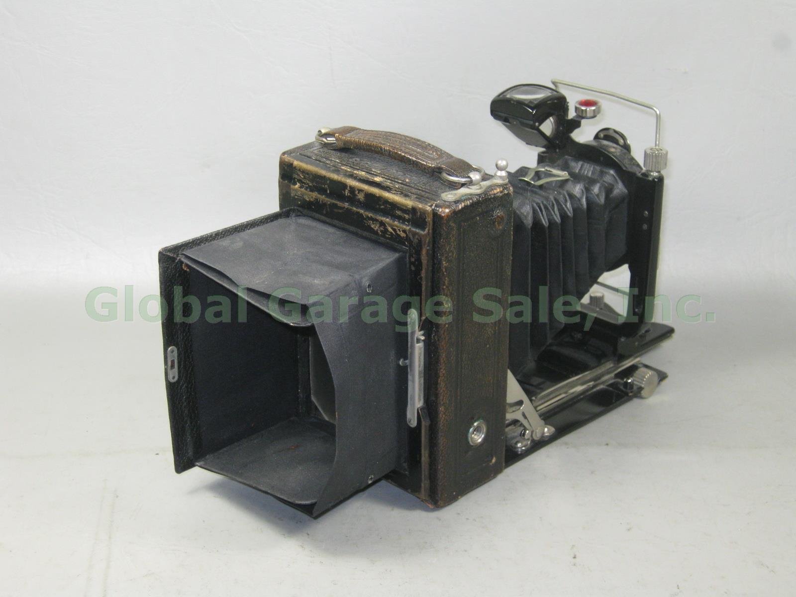 Vtg Antique Carl Zeiss Ikon Compur Folding Camera Jena Nr tessar 1:4.5 12cm Lens 5