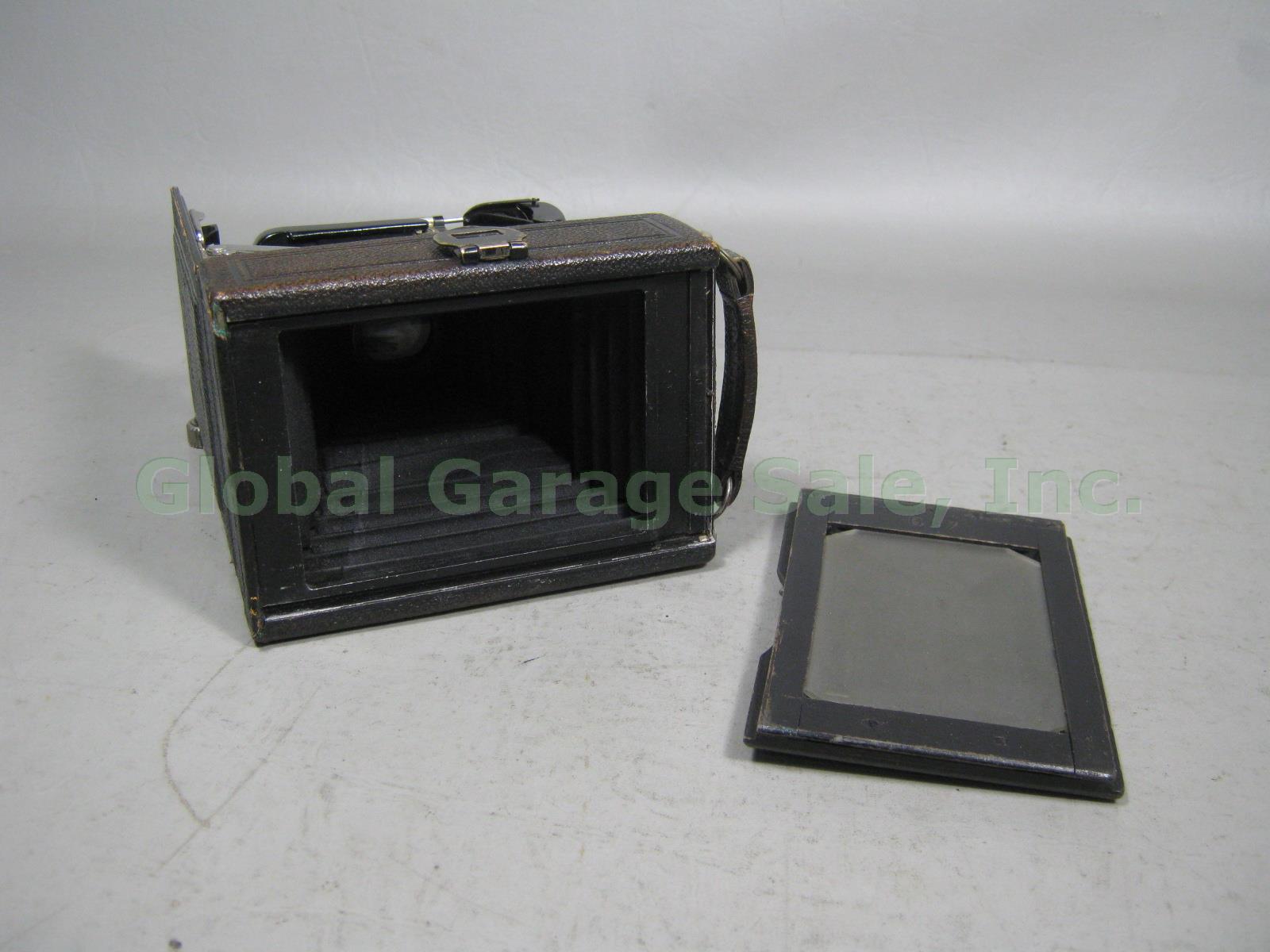 Vtg Antique Carl Zeiss Ikon Compur Folding Camera Jena Nr tessar 1:4.5 12cm Lens 6